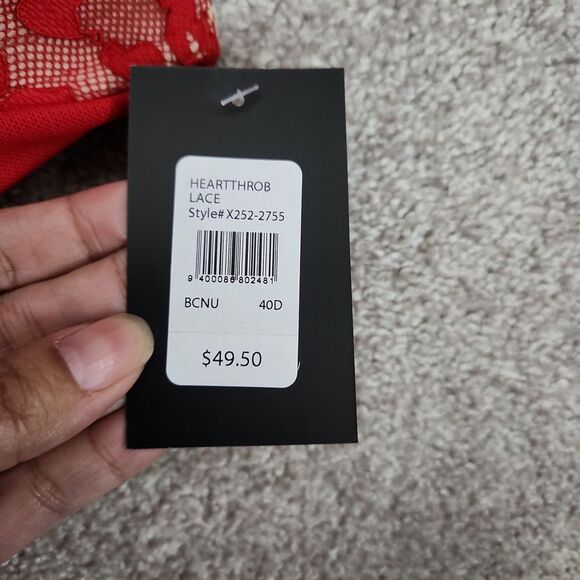NWT Frederick’s of Hollywood Heartthrob Superboost Lace Bra (Size 40D) - Picture 3 of 6